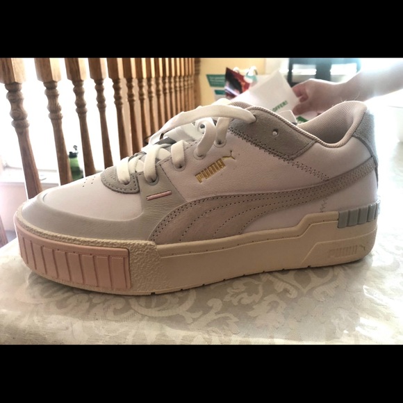 puma cali white marshmallow pink